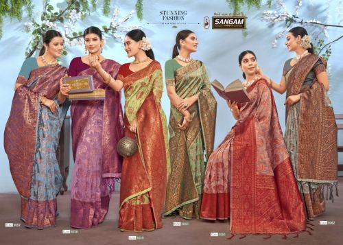 Sangam Vasu Pujya 5 Exclusive Wear Wholesale Saree Collection

